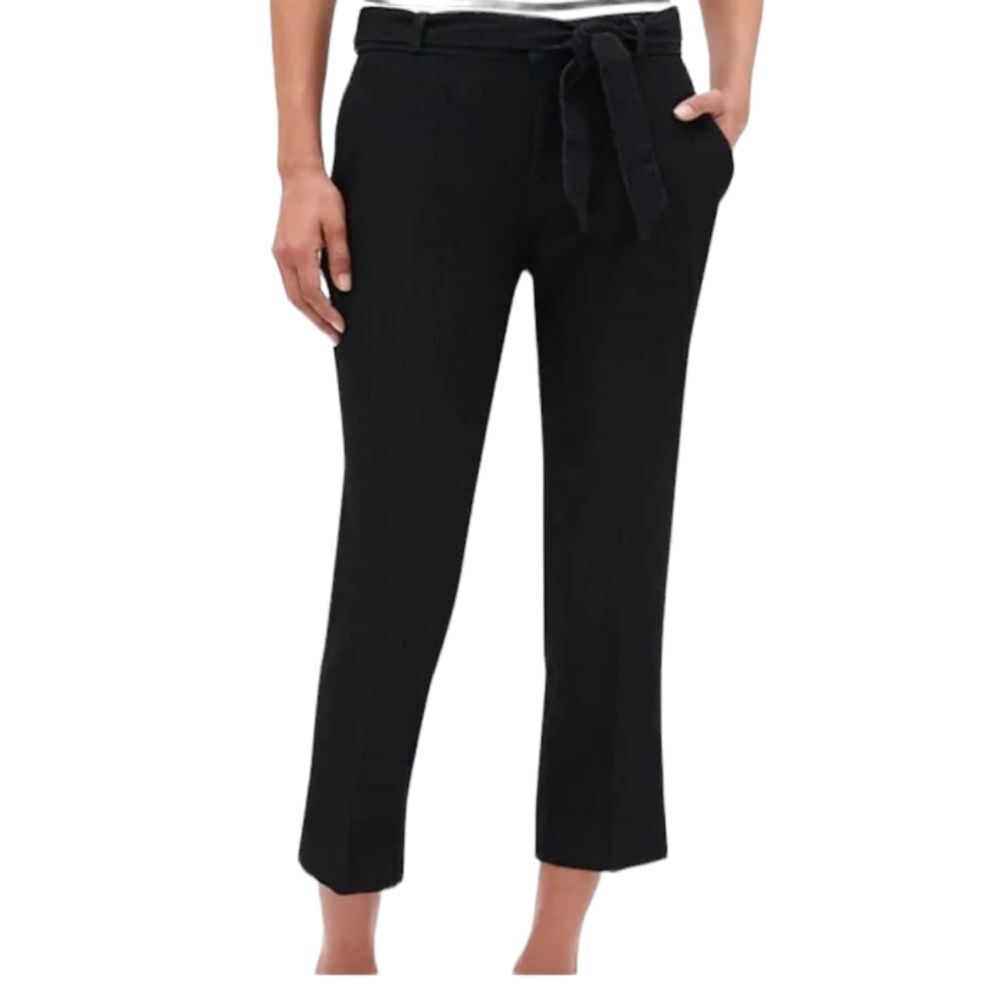 Banana Republic 4 Pocket Avery Cotton Blend Black Career Pants Sz 4